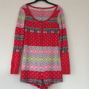 NWOT Victoria’s Secret Thermal Pajama Onesie